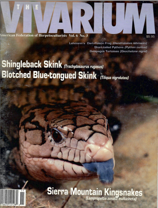 The Vivarium. Vol. 6, №3
